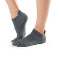 Gris foncé - Side - Toesox - Chaussettes à orteils - Femme