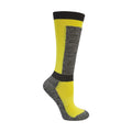 Gris - Jaune - Back - Mountain Warehouse - Chaussettes de ski MERINO TECHNICAL - Enfant