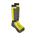 Gris - Jaune - Front - Mountain Warehouse - Chaussettes de ski MERINO TECHNICAL - Enfant