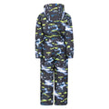 Noir - Bleu - Jaune - Back - Mountain Warehouse - Combinaison de ski ALL IN ONE - Enfant