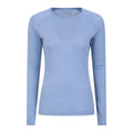 Bleu - Front - Mountain Warehouse - Haut thermique MERINO - Femme