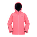 Rose chewing-gum - Front - Mountain Warehouse - Veste softshell EXODUS - Enfant