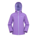 Violet clair - Front - Mountain Warehouse - Veste softshell EXODUS - Enfant