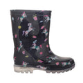 Fuchsia - Noir - Blanc - Back - Mountain Warehouse - Bottes de pluie SPLASH - Enfant