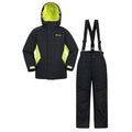 Noir - Front - Mountain Warehouse - Ensemble Blouson et pantalon de ski - Enfant