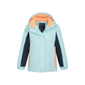 Bleu sarcelle clair - Pack Shot - Mountain Warehouse - Blouson de ski HONEY - Enfant