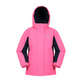 Rouge rose - Front - Mountain Warehouse - Blouson de ski HONEY - Enfant