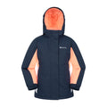 Bleu marine sombre - Front - Mountain Warehouse - Blouson de ski HONEY - Enfant