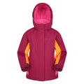 Pourpre - Front - Mountain Warehouse - Blouson de ski HONEY - Enfant