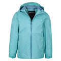 Bleu sarcelle - Pack Shot - Mountain Warehouse - Veste imperméable TORRENT - Enfant