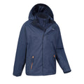 Bleu marine - Side - Mountain Warehouse - Veste imperméable BRACKEN EXTREME - Enfant