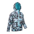 Bleu Camouflage - Side - Mountain Warehouse - Veste softshell EXODUS - Enfant