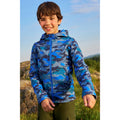 Bleu sarcelle mat - Front - Mountain Warehouse - Veste softshell EXODUS - Enfant