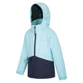 Bleu sarcelle - Pack Shot - Mountain Warehouse - Veste imperméable CLOUD BURST - Enfant