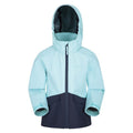 Bleu sarcelle - Front - Mountain Warehouse - Veste imperméable CLOUD BURST - Enfant