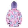 Rose vif - Front - Mountain Warehouse - Veste softshell - Enfant