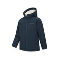 Bleu marine - Side - Mountain Warehouse - Veste softshell ARCTIC - Enfant