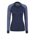 Bleu marine - Side - Mountain Warehouse - Haut thermique - Femme