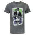 Gris - Front - Suicide Squad - T-shirt Joker & Harley Quinn - Homme