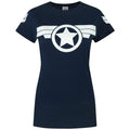 Bleu marine - Front - Captain America - T-shirt SUPER SOLDIER - Femme