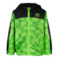 Vert - noir - Front - Minecraft - Veste imperméable - Garçon