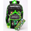 Noir - Vert - Side - Minecraft - Ensemble Sac à dos TIME TO MINE - Enfant