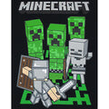 Noir - Vert - Gris - Side - Minecraft - T-shirt ADVENTURE - Enfant