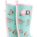 Turquoise pâle - Rose - Side - Pusheen - Bottes de pluie - Femme