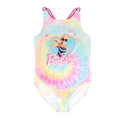 Rose - Bleu - Jaune - Front - Barbie - Maillot de bain - Fille