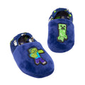 Bleu - Vert - Side - Minecraft - Chaussons ZOMBIE VS CREEPER - Enfant