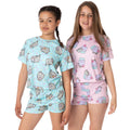 Bleu - Rose - Close up - Pusheen - Ensemble de pyjama court - Fille