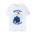 Blanc - Front - Barbie - T-shirt MERRY KENMAS - Homme