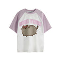 Blanc - Rose - Front - Pusheen - T-shirt GOOD VIBES - Fille