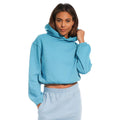 Bleu sarcelle - Front - Light And Shade - Sweat à capuche - Femme