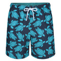 Bleu marine - Turquoise vif - Front - RIPT Essentials - Short de bain - Homme