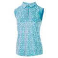 Turquoise pâle - Blanc - Front - Island Green - Polo - Femme