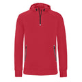 Rouge - Front - Proact - Sweat à capuche et col zippé - Homme