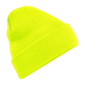 Jaune fluo - Front - Beechfield - Bonnet à revers - Mixte