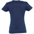 Bleu marine - Back - SOLS - T-shirt IMPERIAL - Femme