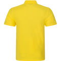 Jaune - Back - Pro RTX - Polo manches courtes - Hommes