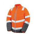 Orange fluo - gris - Front - Result - Veste Haute-visibilité - Hommes