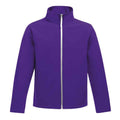 Violet-noir - Front - Regatta - Veste softshell ABLAZE - Homme