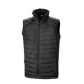 Noir - Noir - Front - Result -  Gilet Softshells matelassé et rembourré COMPASS -  Homme