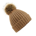 Beige - Front - Beechfield - Bonnet à pompon - Unisexe