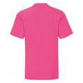 Fuchsia - Back - Fruit Of The Loom - T-shirt manches courtes ICONIC -  Unisexe