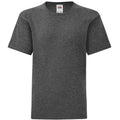 Gris foncé chiné - Front - Fruit Of The Loom - T-shirt manches courtes ICONIC -  Unisexe