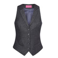 Anthracite À chevrons - Front - Brook Taverner - Gilet NASHVILLE - Femme