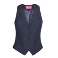 Bleu marine À chevrons - Front - Brook Taverner - Gilet NASHVILLE - Femme