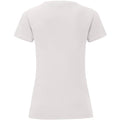 Blanc - Back - Fruit Of The Loom - T-shirt manches courtes ICONIC - Femme