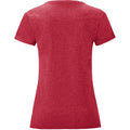 Rouge chiné - Back - Fruit Of The Loom - T-shirt manches courtes ICONIC - Femme